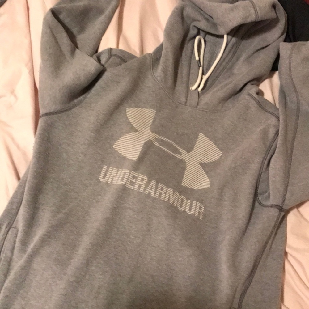 Grey under armour sweatshirt